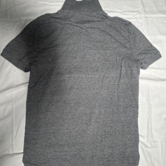 Express Mens Gray Short Sleeve Polo Shirt Size L 100% Cotton - Picture 3 of 7